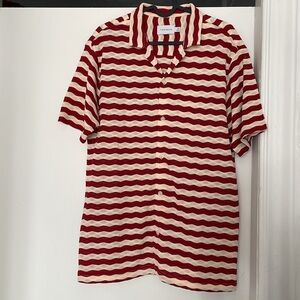 Topman XS oversized crochet shirt